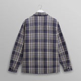 【予約】オーバーシャツ BASKET WEAVE (BLUE/ECRU)