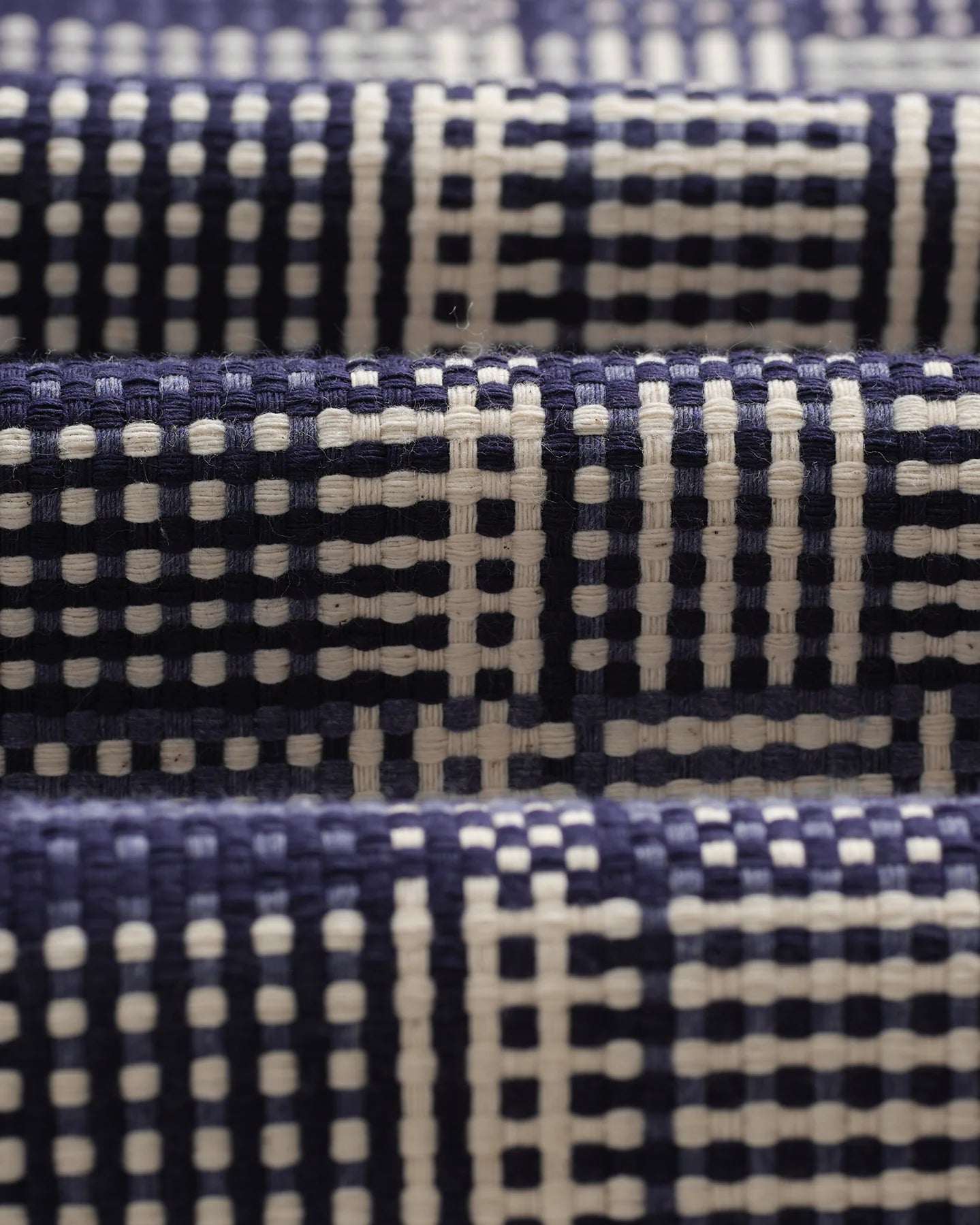 オーバーシャツ BASKET WEAVE (BLUE/ECRU)