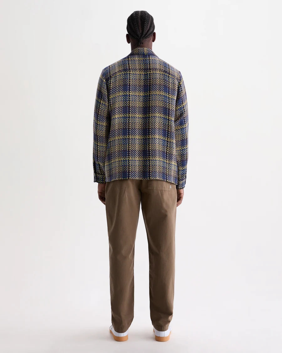 オーバーシャツ GRAIN CHECK (BLUE/MULTI)