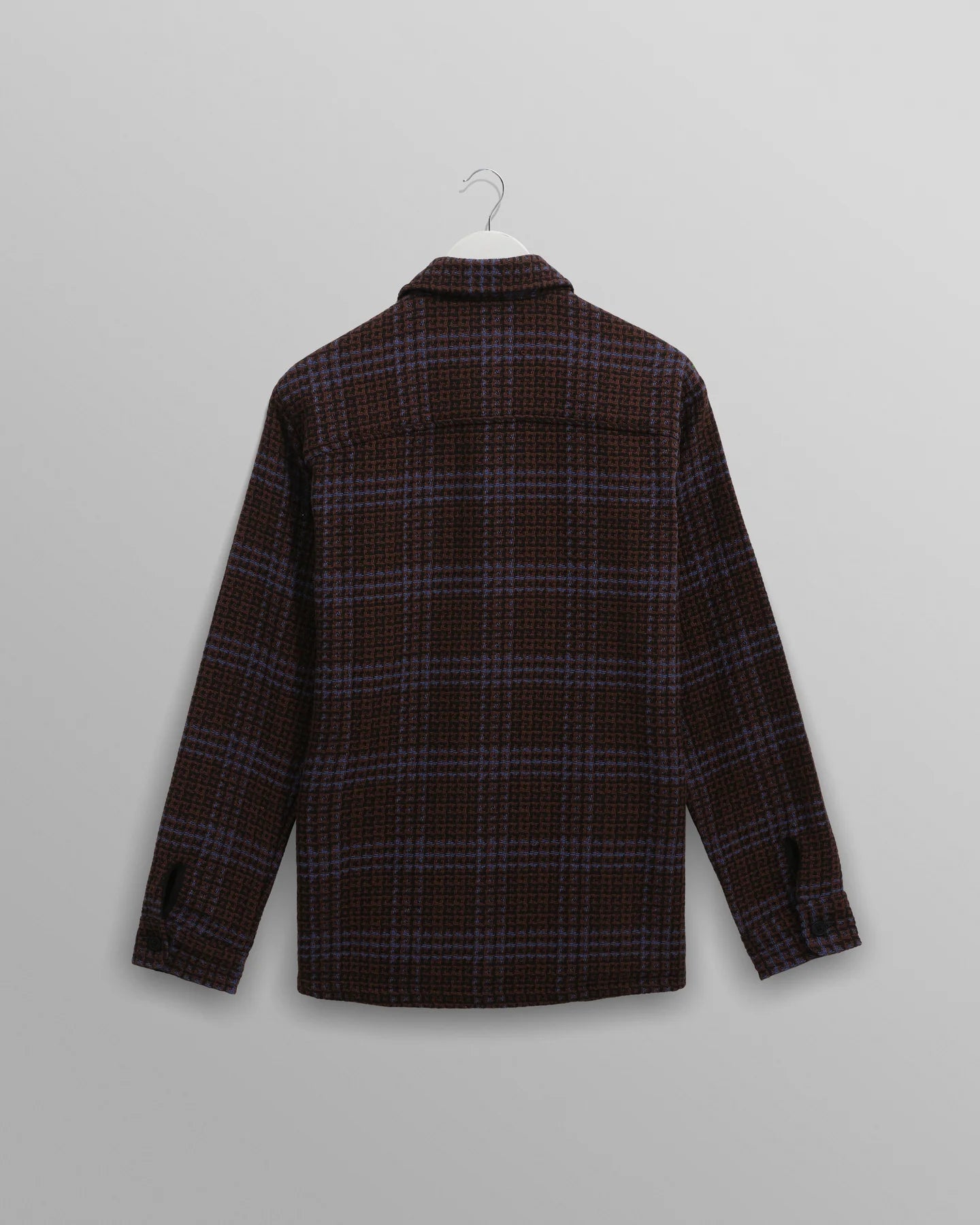 オーバーシャツ  SKATE CHECK (BROWN/BLUE)