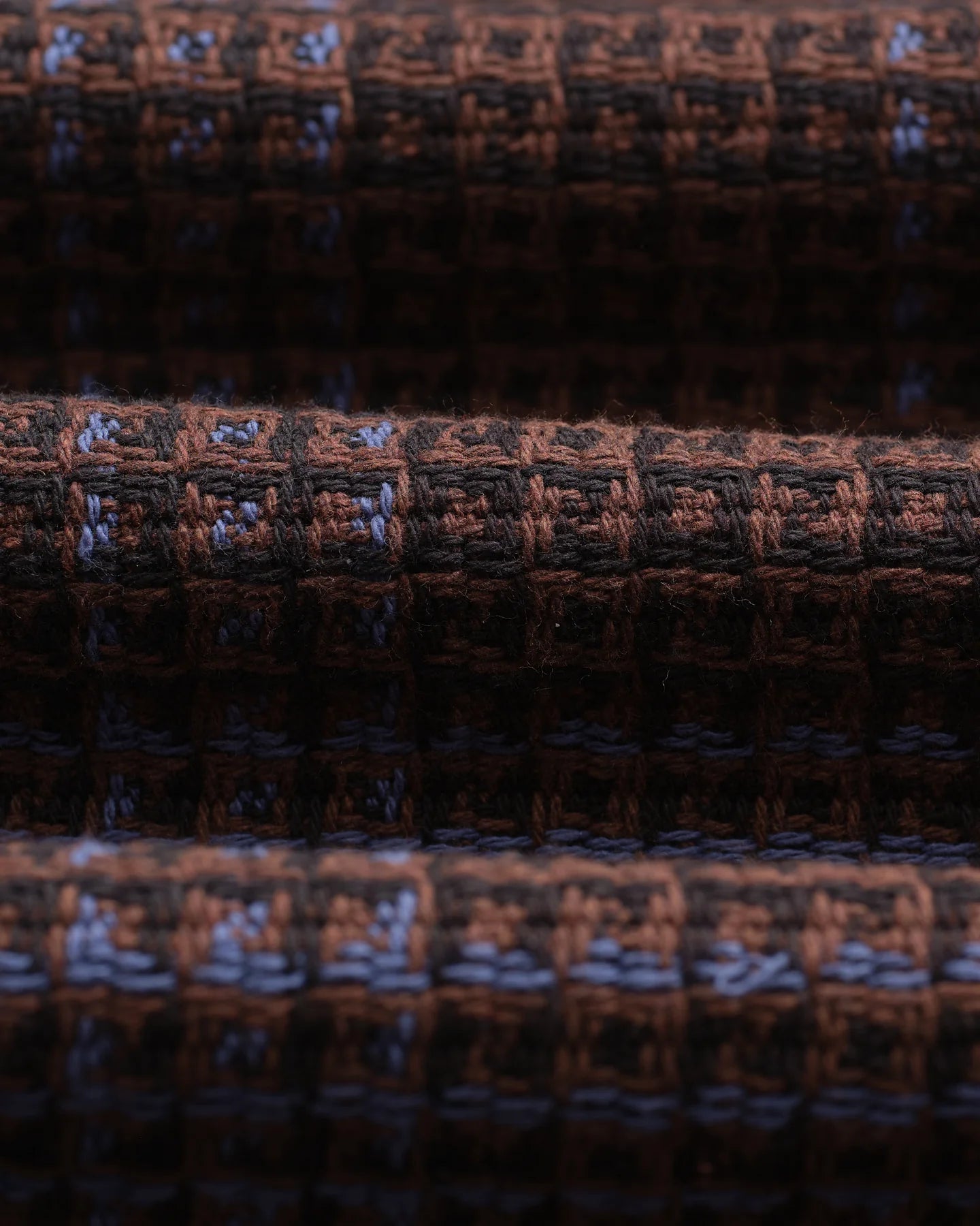 オーバーシャツ  SKATE CHECK (BROWN/BLUE)