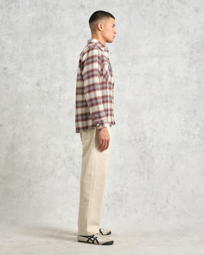 オーバーシャツ HUTTON CHECK (ECRU/MULTI) Whiting Overshirt