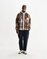 【予約】オーバーシャツ WOOL BLEND CHECK (ECRU/MULTI)