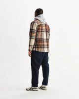 【予約】オーバーシャツ WOOL BLEND CHECK (ECRU/MULTI)