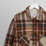 【予約】オーバーシャツ WOOL BLEND CHECK (ECRU/MULTI)
