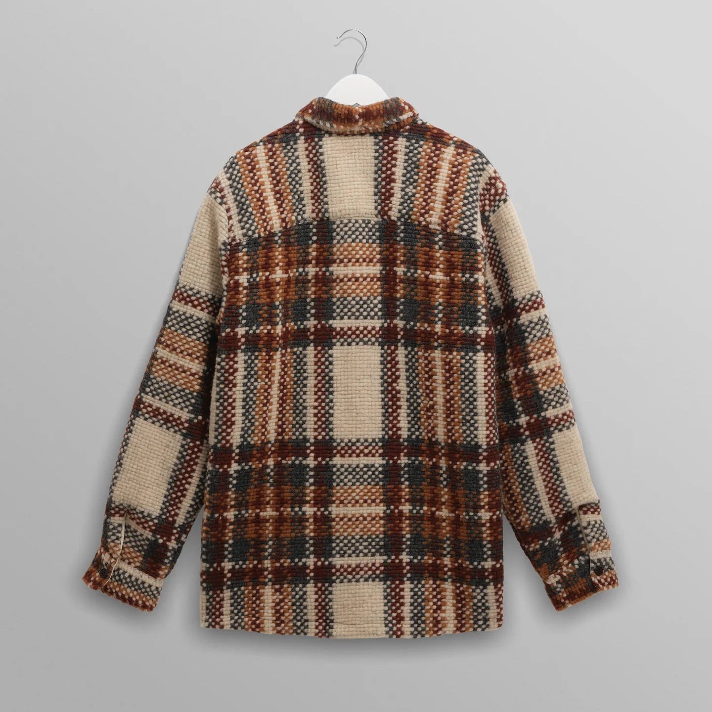 オーバーシャツ WOOL BLEND CHECK (ECRU/MULTI)