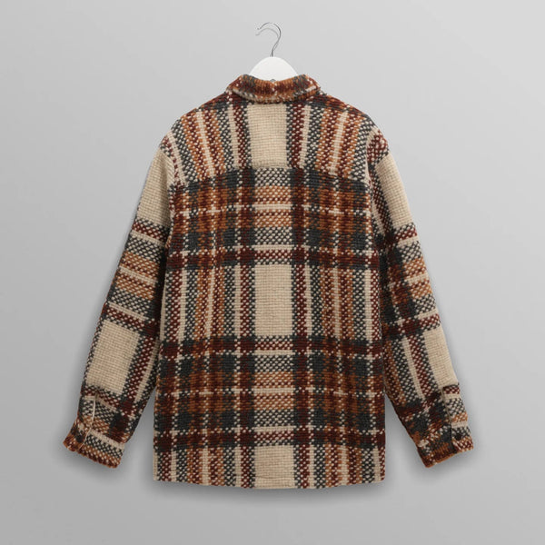 【予約】オーバーシャツ WOOL BLEND CHECK (ECRU/MULTI)