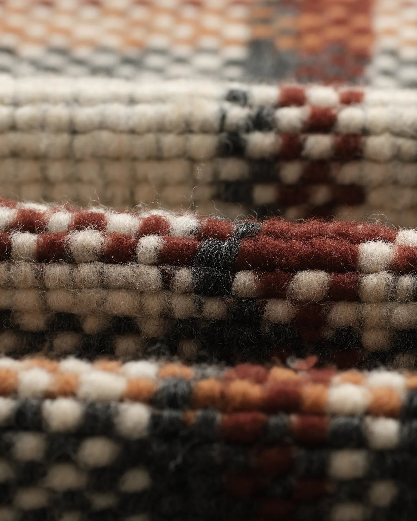 オーバーシャツ WOOL BLEND CHECK (ECRU/MULTI)