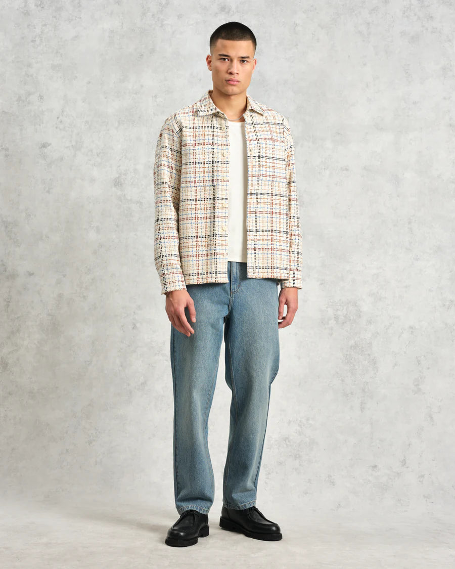 オーバーシャツ YARD CHECK (ECRU/MULTI) Whiting Overshirt