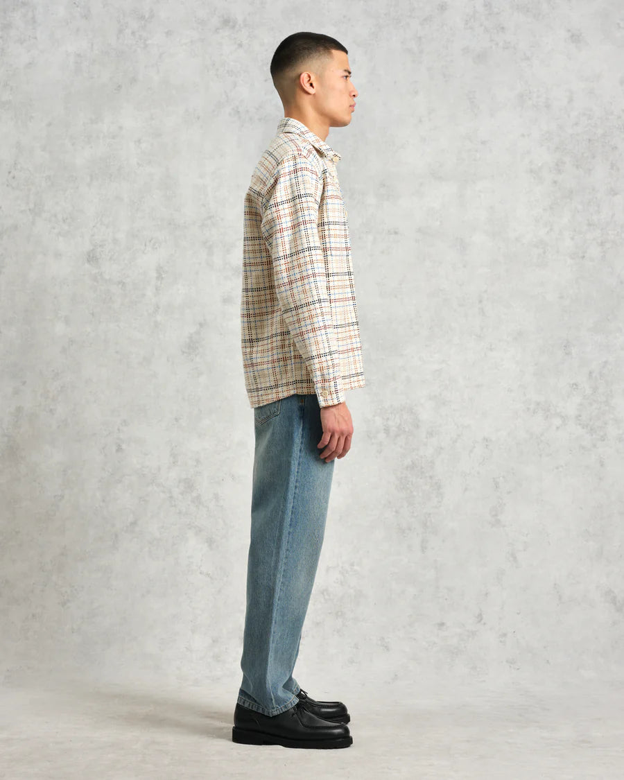 オーバーシャツ YARD CHECK (ECRU/MULTI) Whiting Overshirt