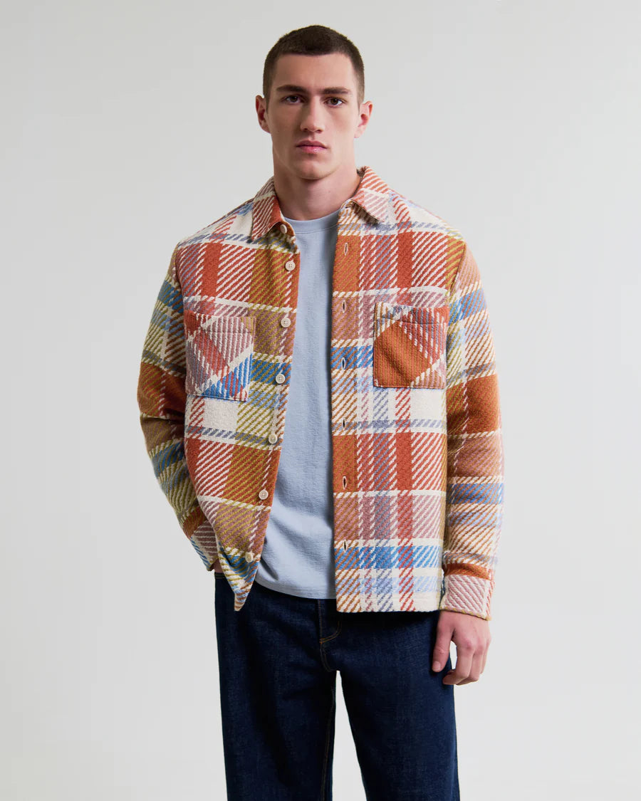 オーバーシャツ BUDE CHECK (PASTEL MULTI)