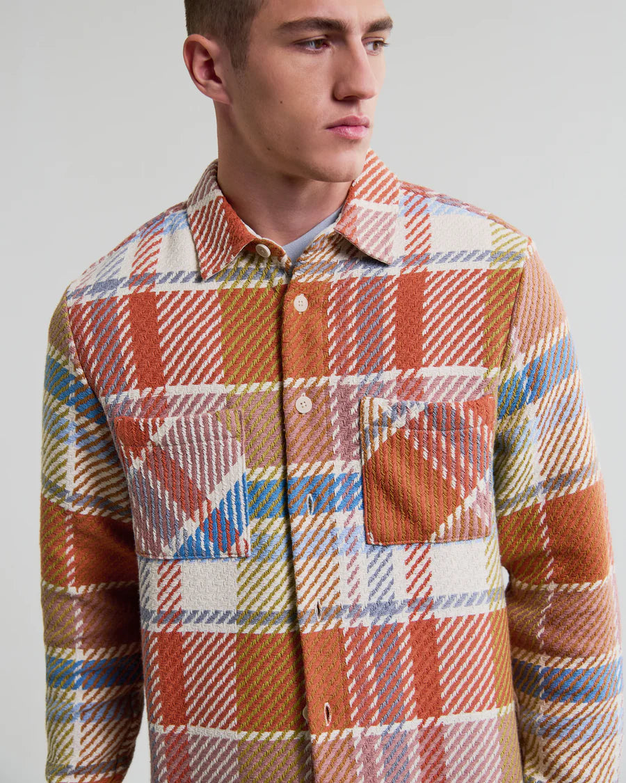 オーバーシャツ BUDE CHECK (PASTEL MULTI)