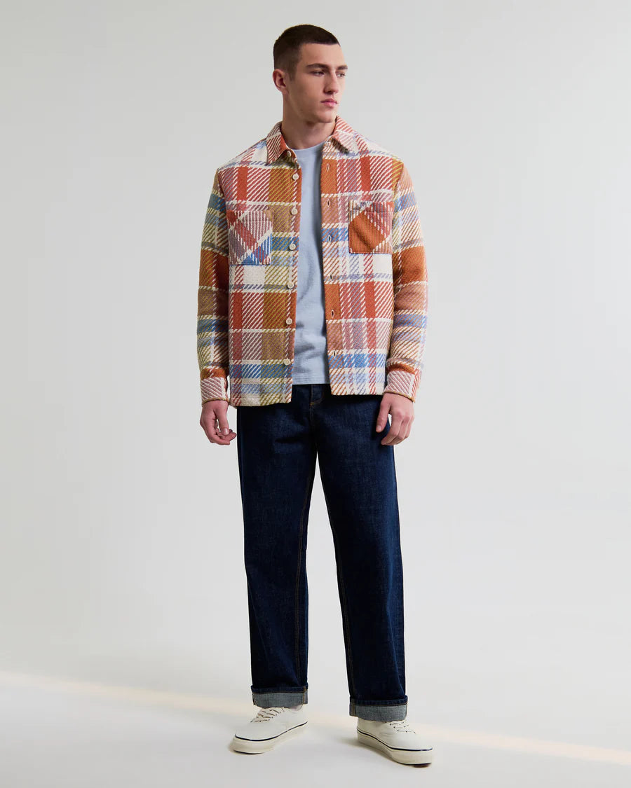 オーバーシャツ BUDE CHECK (PASTEL MULTI)