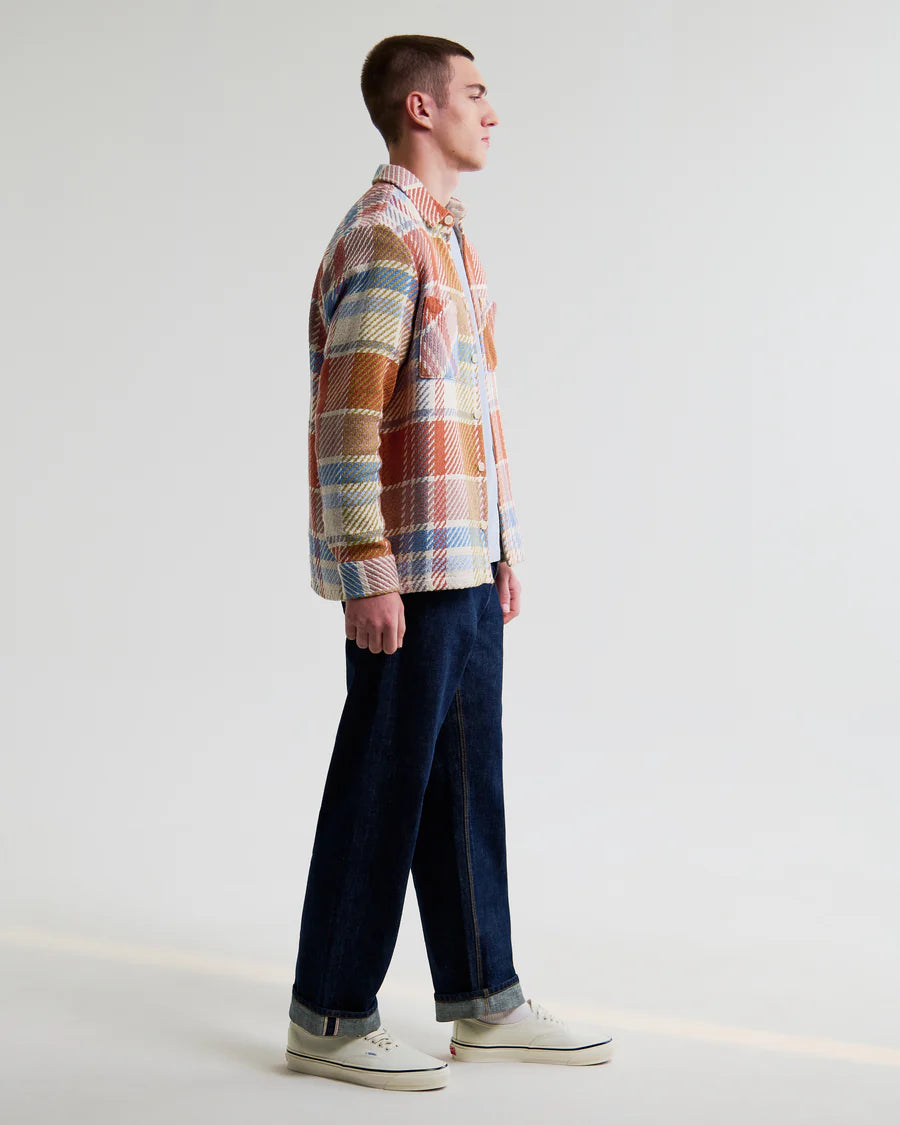 オーバーシャツ BUDE CHECK (PASTEL MULTI)
