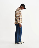 【予約】オーバーシャツ PIKE CHECK (NATURAL/BROWN)