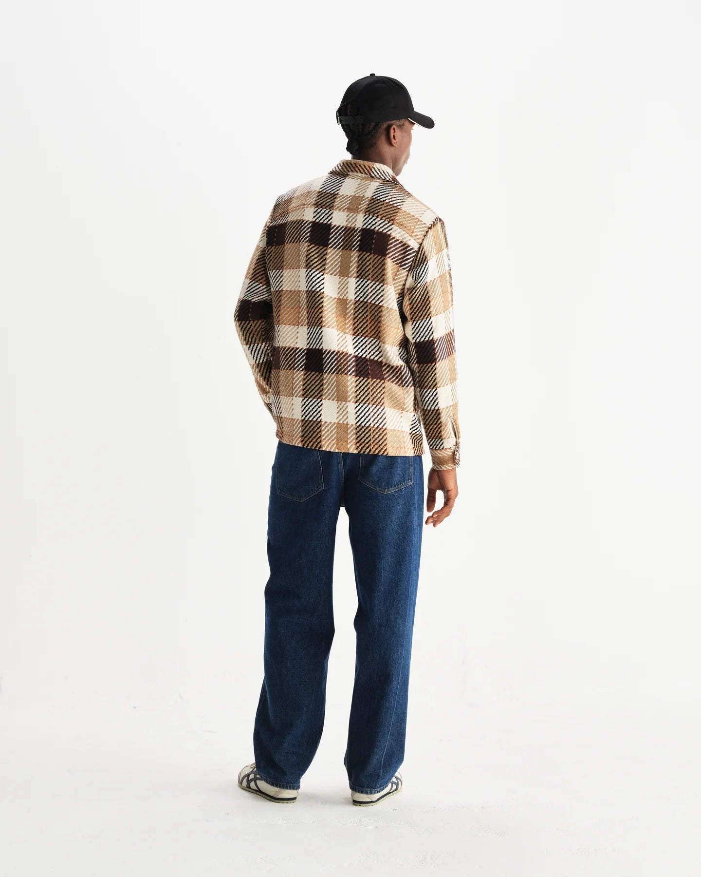 オーバーシャツ PIKE CHECK (NATURAL/BROWN)