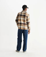 【予約】オーバーシャツ PIKE CHECK (NATURAL/BROWN)