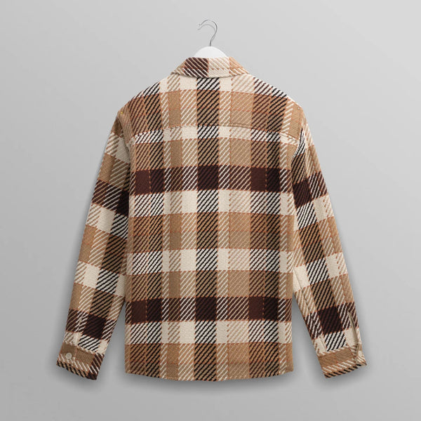 【予約】オーバーシャツ PIKE CHECK (NATURAL/BROWN)