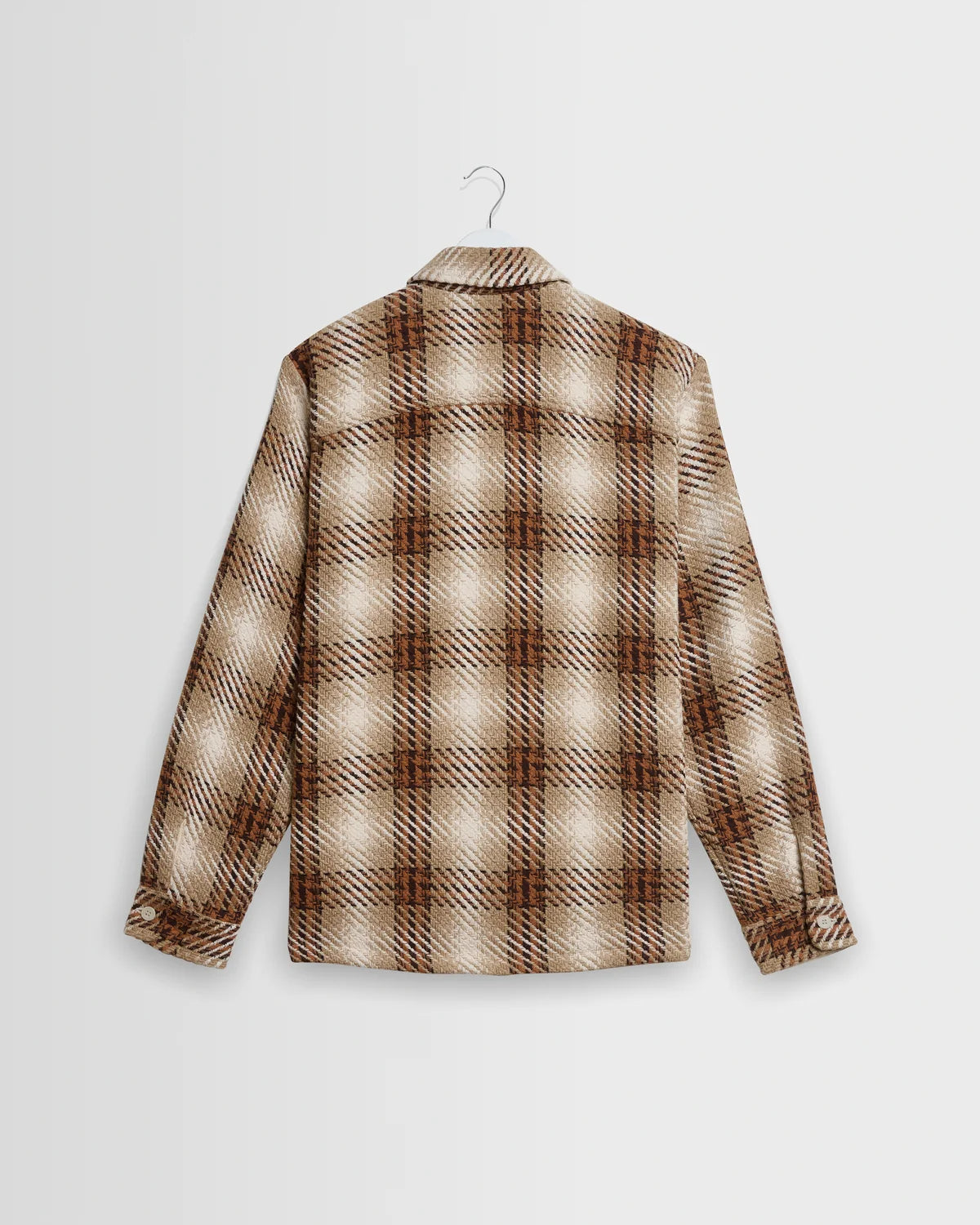 オーバーシャツ OVERLAP CHECK (NATURAL/ECRU)