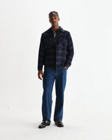 【予約】オーバーシャツ SKATE CHECK (NAVY/BLUE)