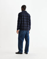 【予約】オーバーシャツ SKATE CHECK (NAVY/BLUE)
