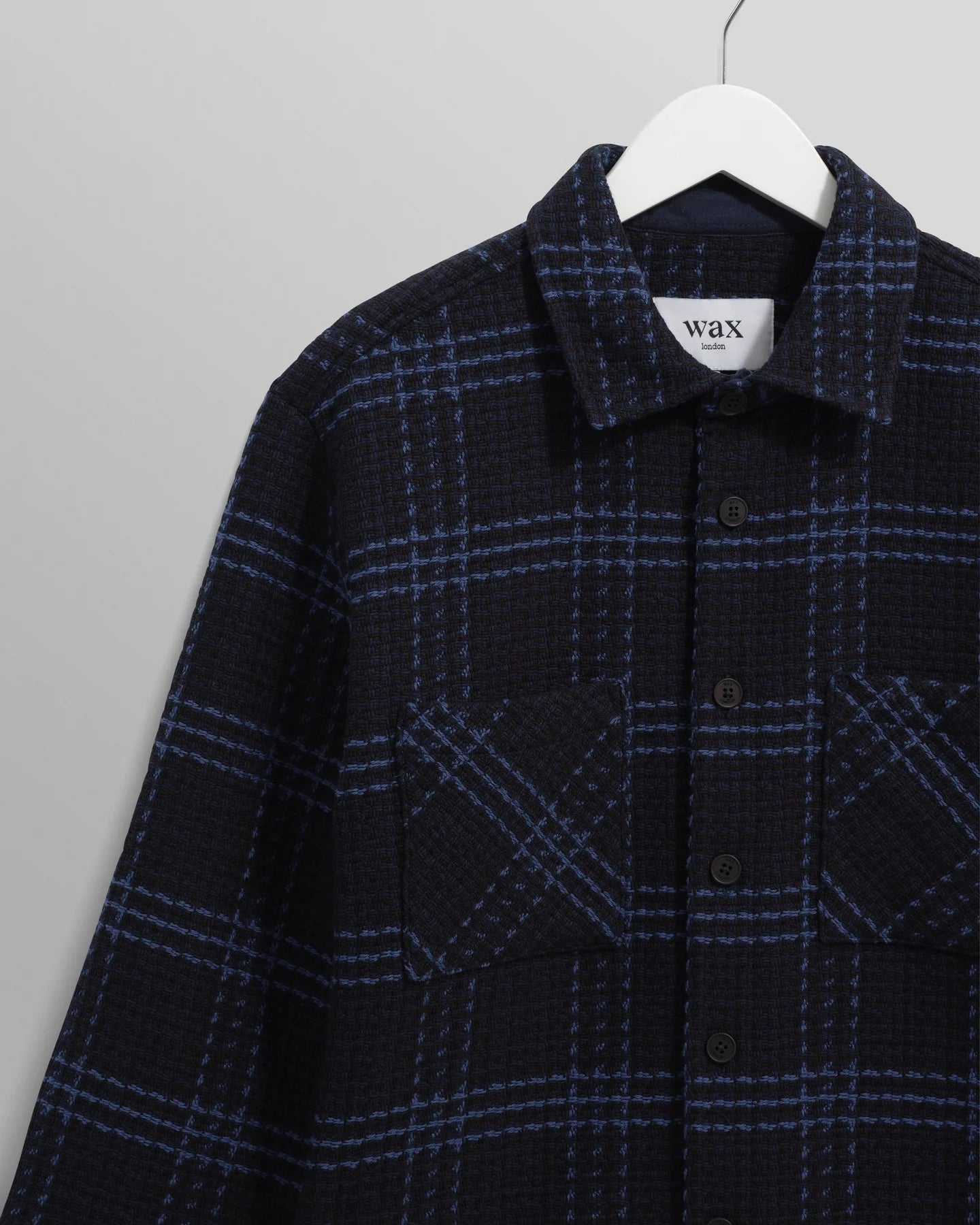 【予約】オーバーシャツ SKATE CHECK (NAVY/BLUE)