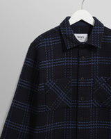 【予約】オーバーシャツ SKATE CHECK (NAVY/BLUE)