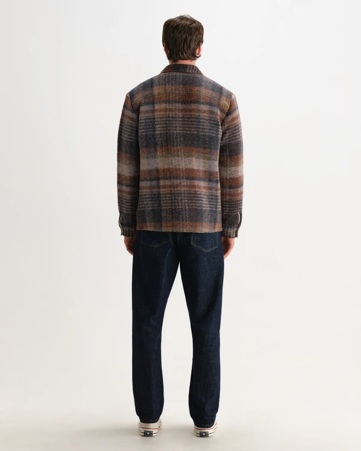 オーバーシャツ ARI WOOL BLEND CHECK(OATMEAL/MULTI)