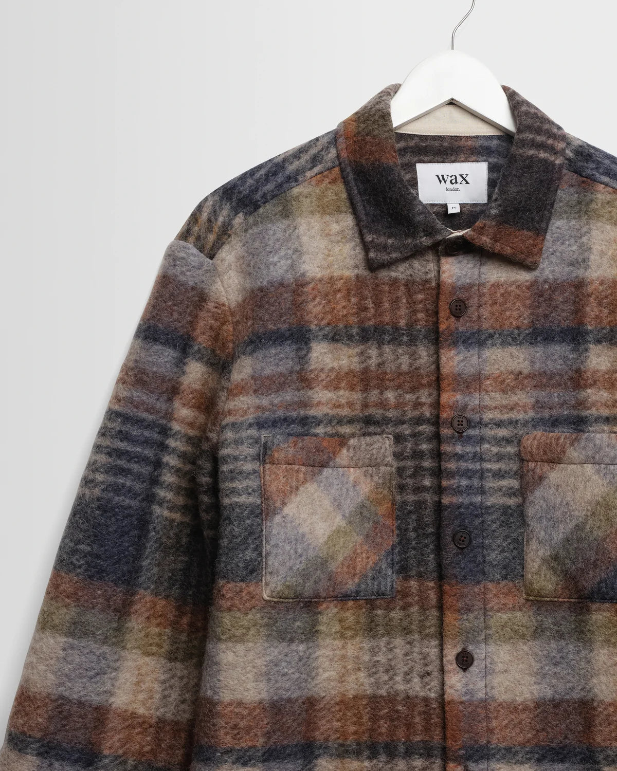 オーバーシャツ ARI WOOL BLEND CHECK(OATMEAL/MULTI)