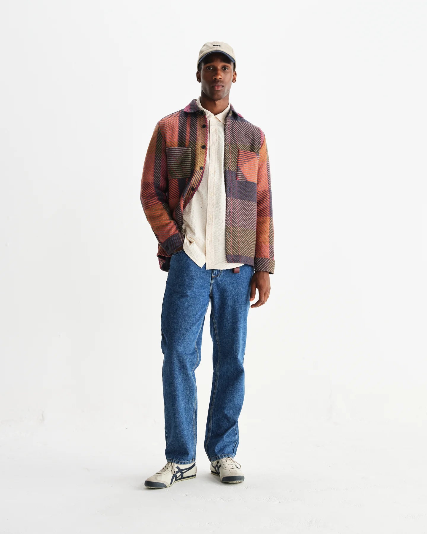 【予約】オーバーシャツ TEMPO CHECK (ORANGE/MULTI)