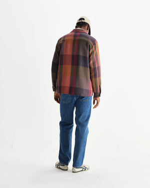 【予約】オーバーシャツ TEMPO CHECK (ORANGE/MULTI)