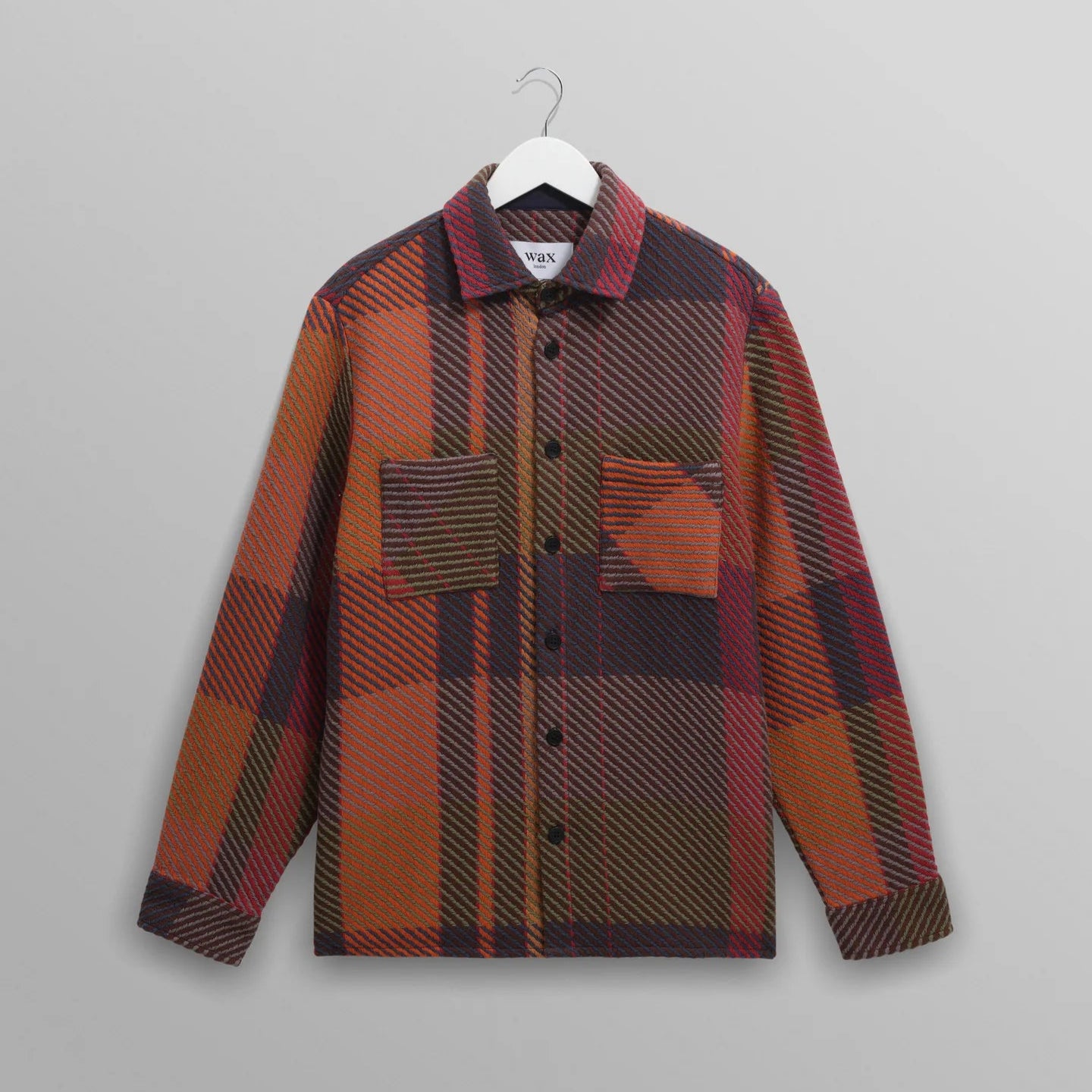 【予約】オーバーシャツ TEMPO CHECK (ORANGE/MULTI)
