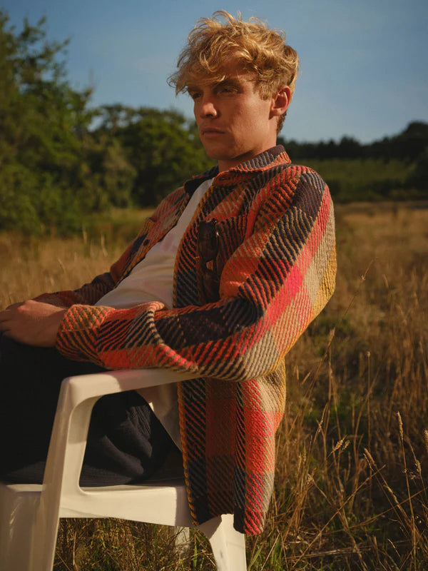 オーバーシャツ PIKE CHECK (ORANGE MULTI)