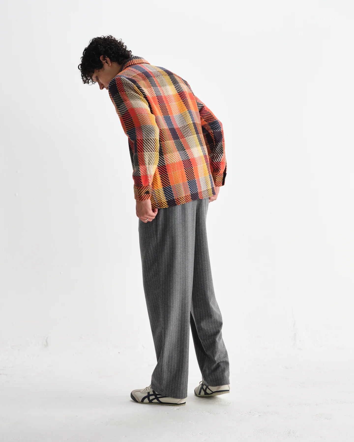 オーバーシャツ PIKE CHECK (ORANGE MULTI)