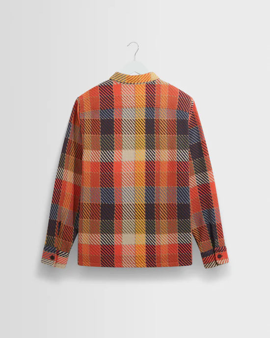 オーバーシャツ PIKE CHECK (ORANGE MULTI)