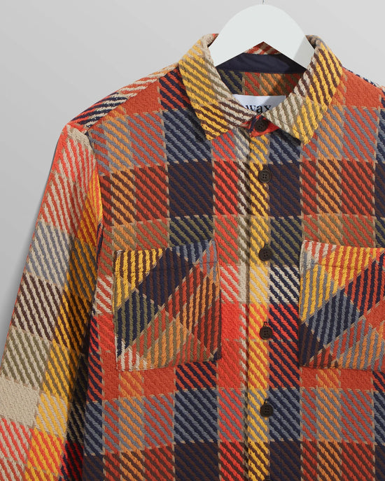 オーバーシャツ PIKE CHECK (ORANGE MULTI) - グリニッジ オンラインストア