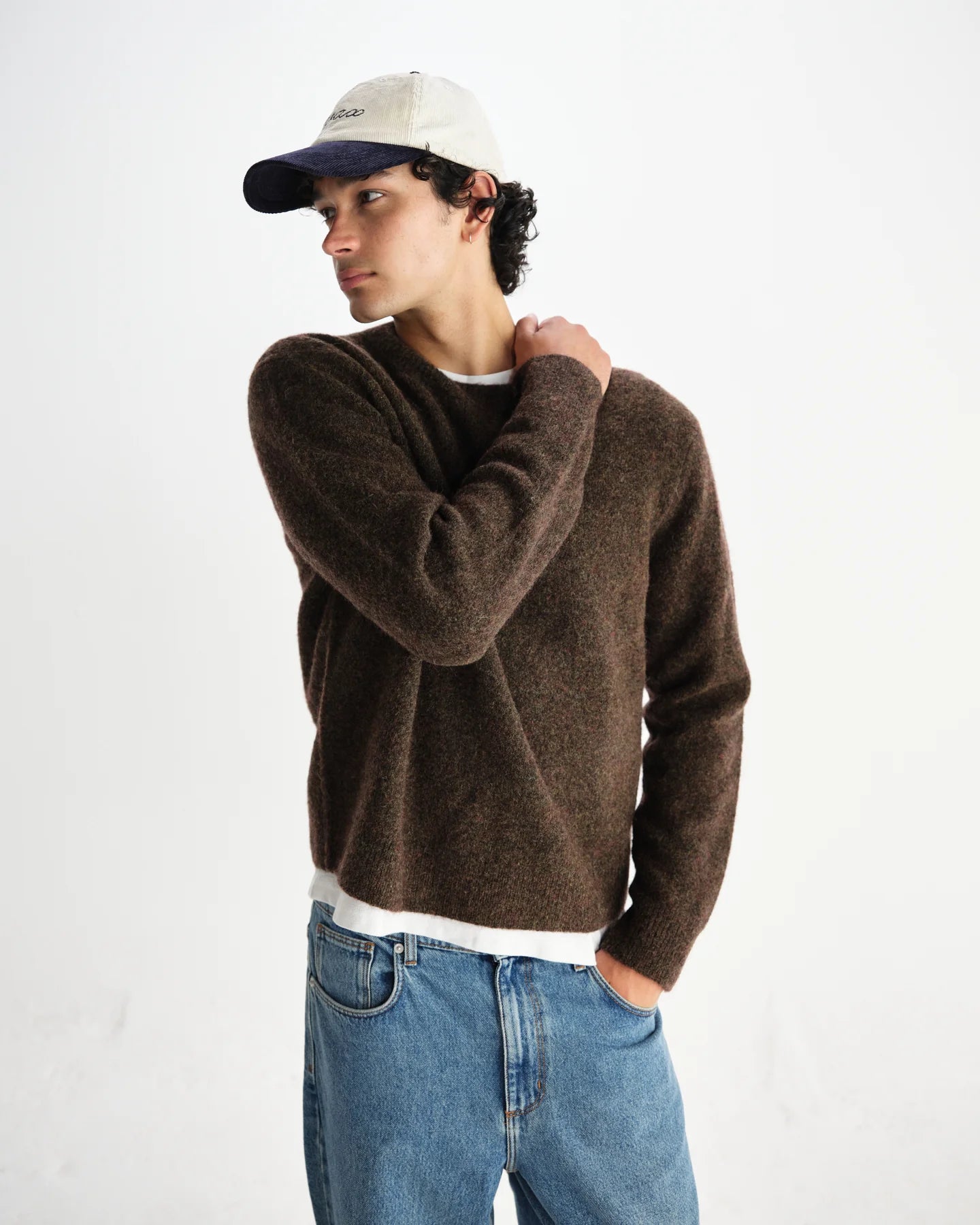 ワイルドクルー FLUFFY WOOL BLEND (BROWN) - グリニッジ オンラインストア