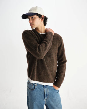 ワイルドクルー FLUFFY WOOL BLEND (BROWN)
