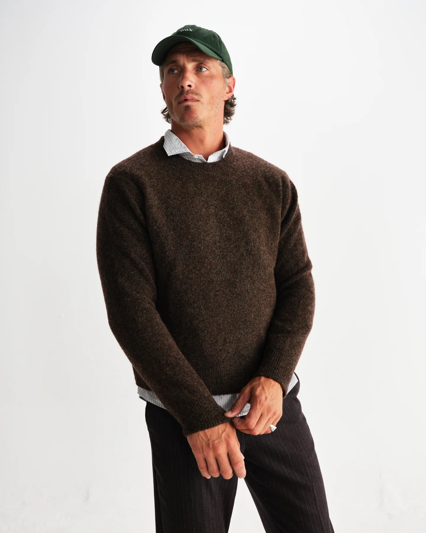 ワイルドクルー FLUFFY WOOL BLEND (BROWN) - グリニッジ オンラインストア