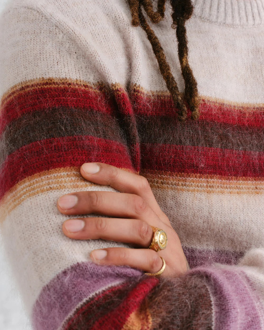 ワイルドクルー ブラッシュストライプ (OATMEAL MULTI)