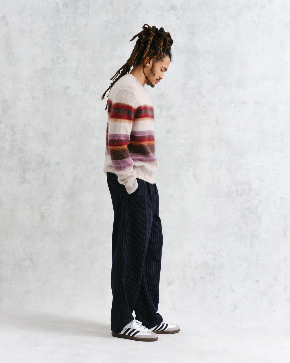 ワイルドクルー ブラッシュストライプ (OATMEAL MULTI)