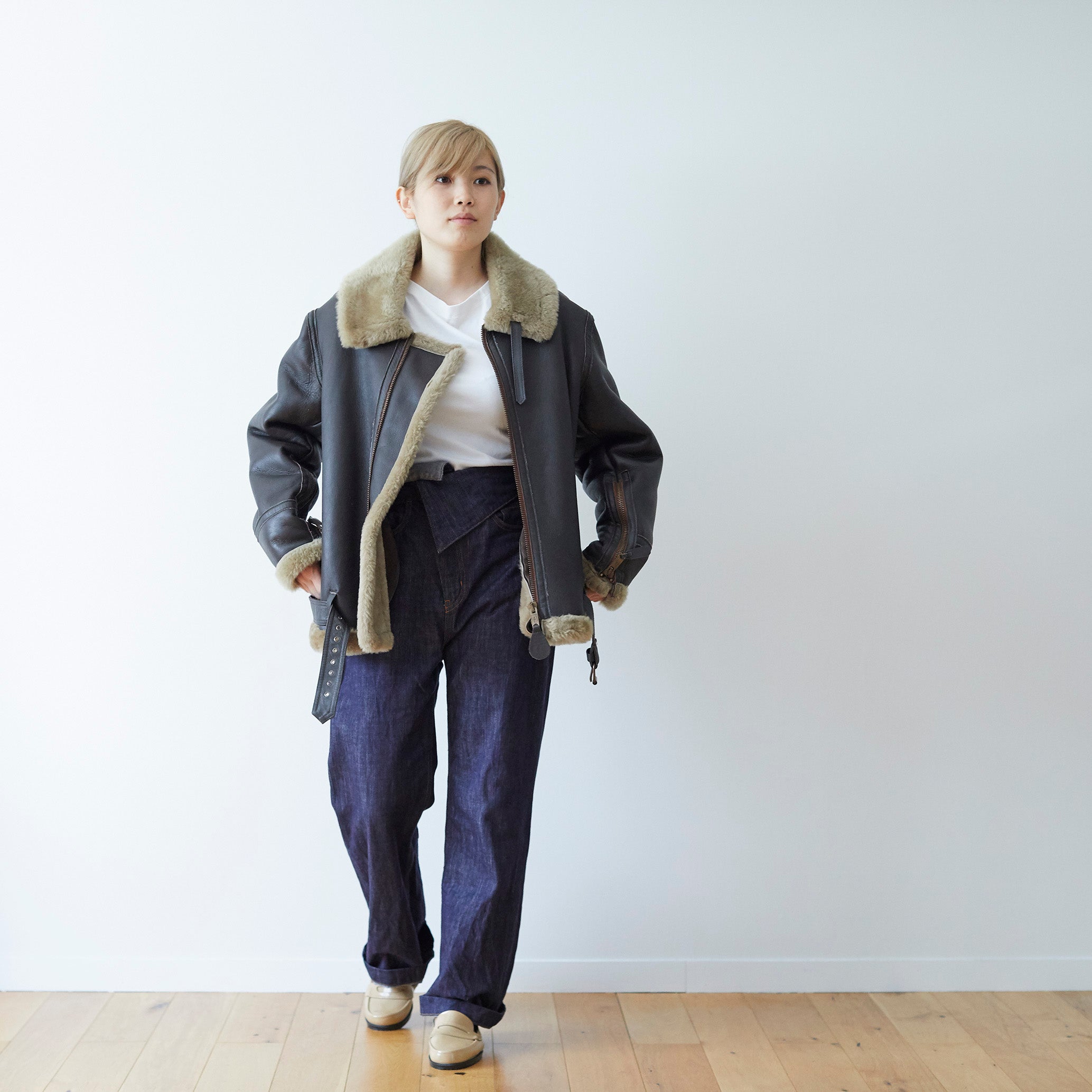 jamesgrose james grose jg ジェームスグロース レディースアーヴィン 革ジャン レザージャケット