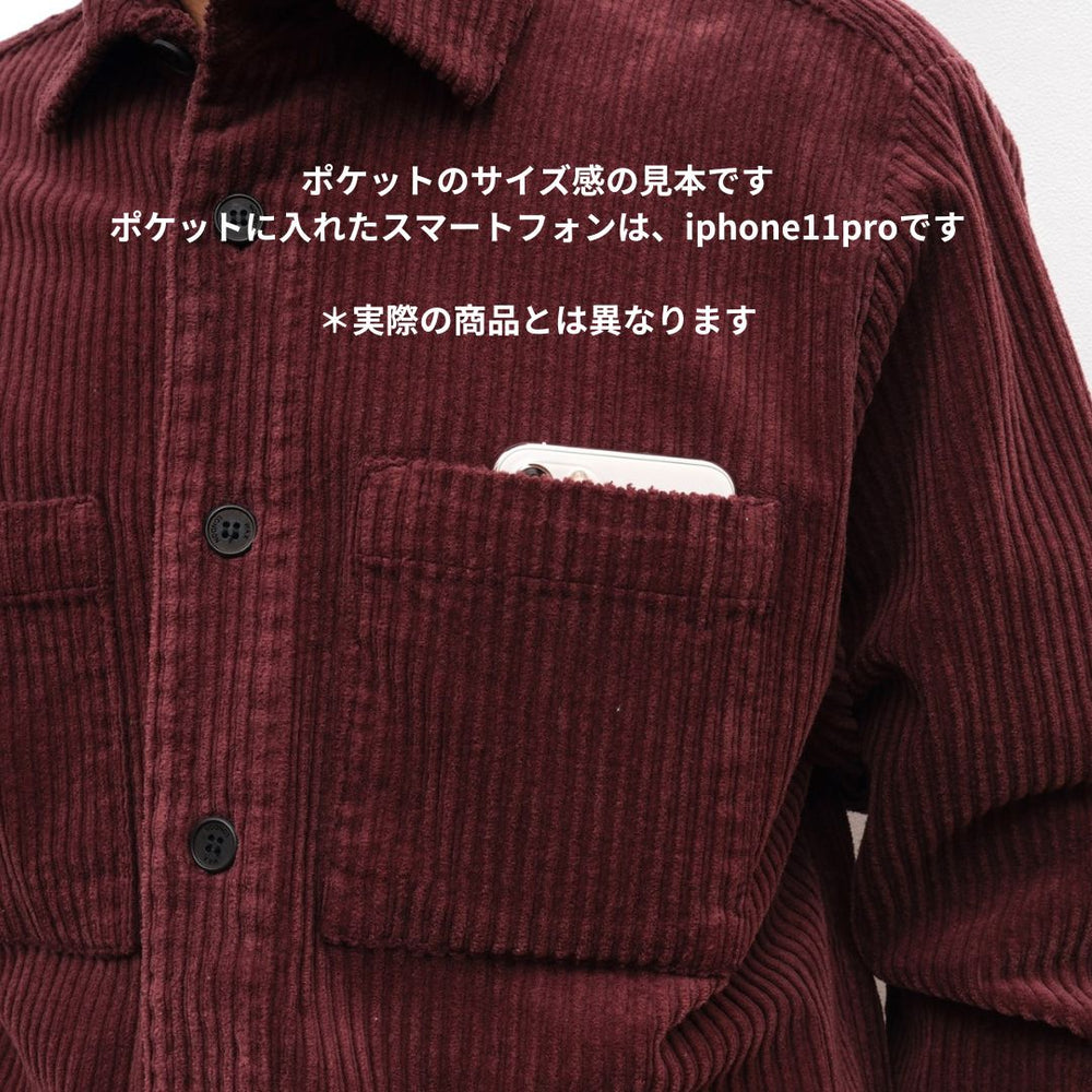 男女兼用 WHオーバーシャツ｜ペンコード（BLACK）│wax london