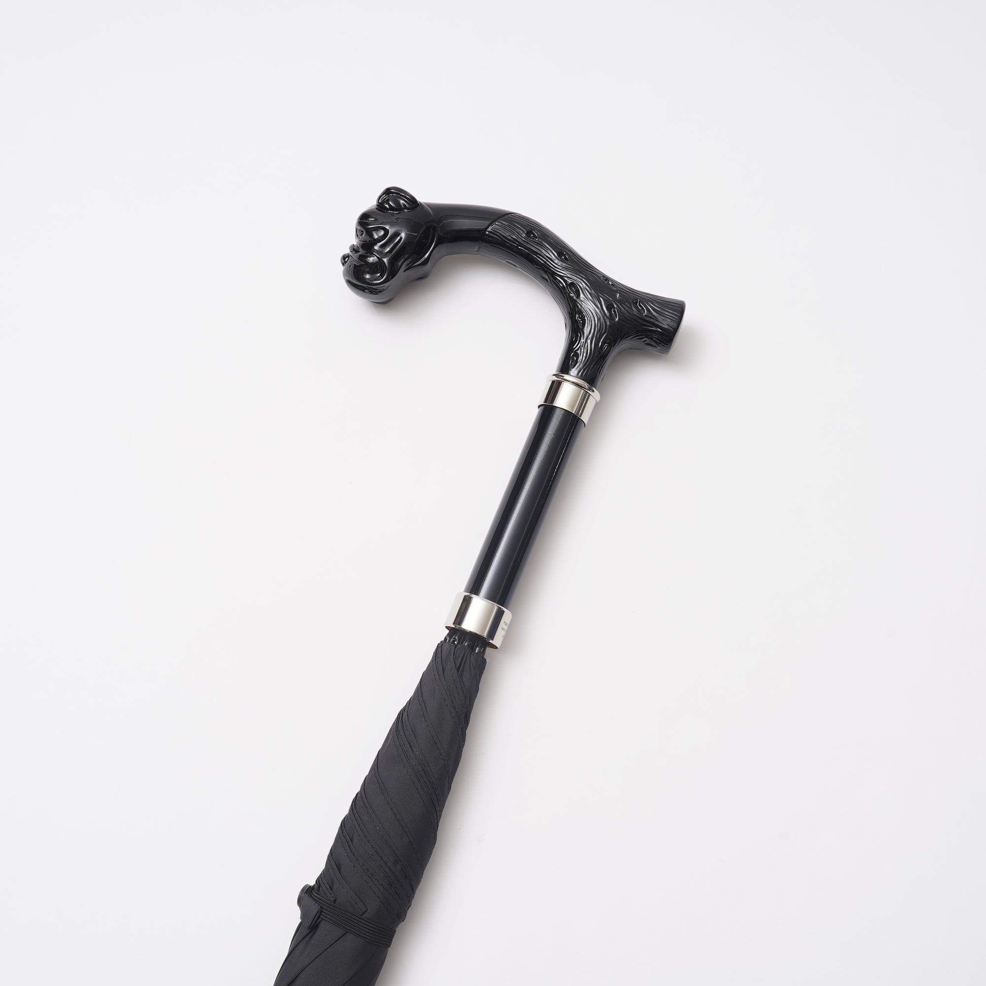 ブラックアニマルヘッド 晴雨兼用傘 GT25 長傘 Fox Umbrellas