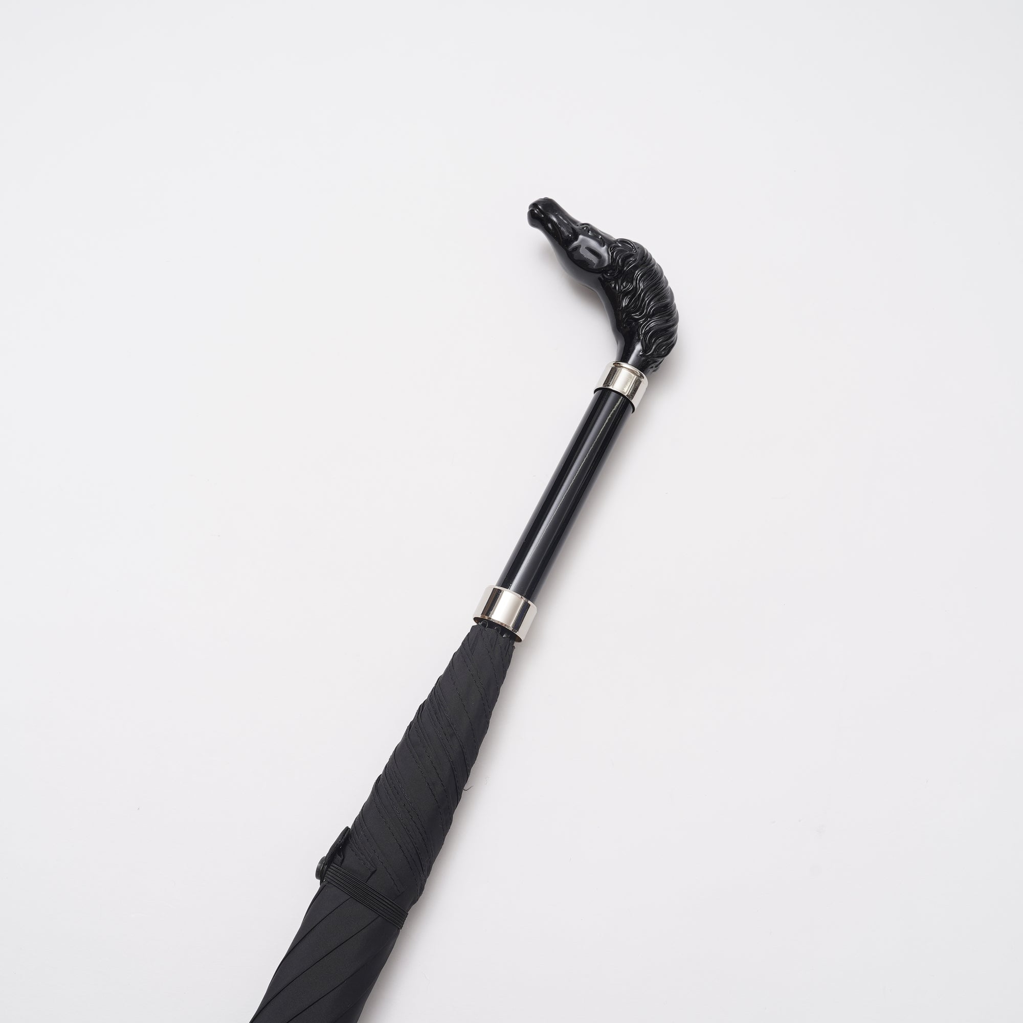 ブラックアニマルヘッド 晴雨兼用傘 GT25 長傘 Fox Umbrellas