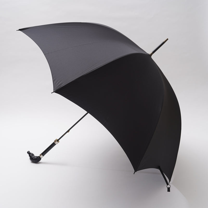 ブラックアニマルヘッド 晴雨兼用傘 GT25 長傘 Fox Umbrellas 