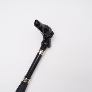 【SHOW&TELL限定】[フォックスアンブレラズ]メンズ ブラックアニマルヘッド 晴雨兼用傘 GT25 │Fox Umbrellas
