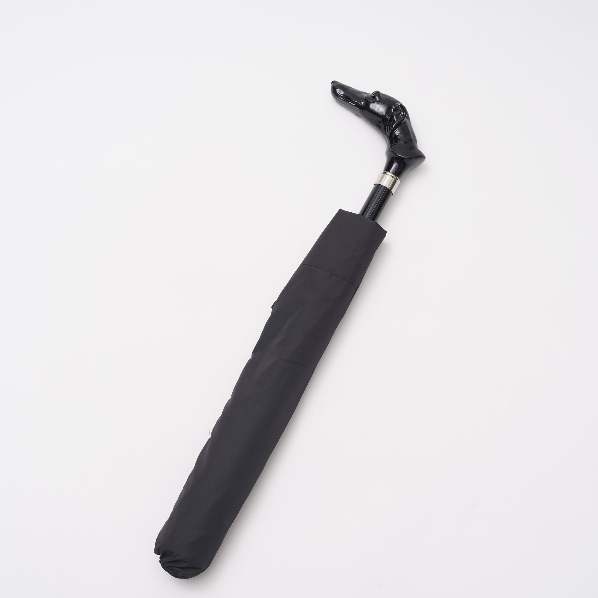 ブラックアニマルヘッド 晴雨兼用傘 TL18 折りたたみ傘 Fox Umbrellas