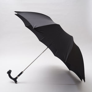 【SHOW&TELL限定】[フォックスアンブレラズ]ブラックアニマルヘッド  晴雨兼用傘 TL18 折りたたみ傘│Fox Umbrellas