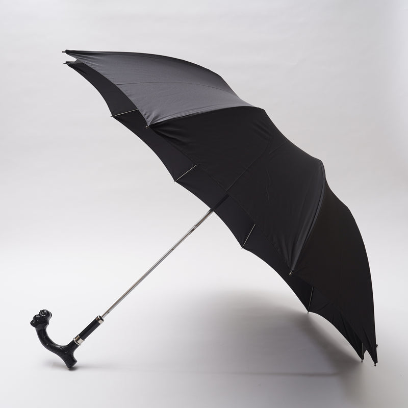 ブラックアニマルヘッド 晴雨兼用傘 TL18 折りたたみ傘 Fox Umbrellas 
